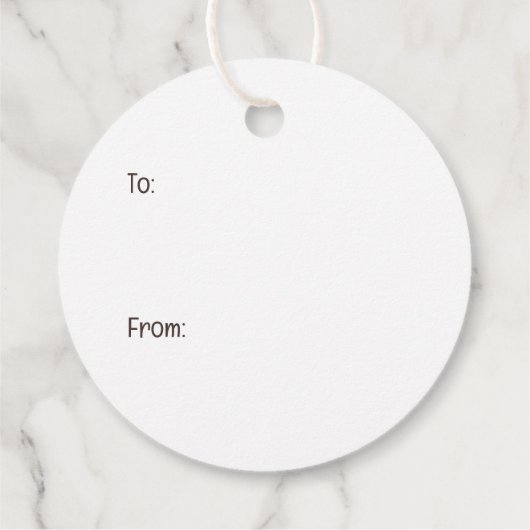 Weihnachts-Mops-Hunde Geschenkanhänger (Rückseite)