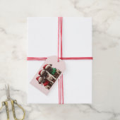 Weihnachts-Mops-Hunde Geschenkanhänger (Mit Garn)