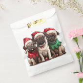 Weihnachts-Mops-Hunde Geschenktütchen (Versiegelt)