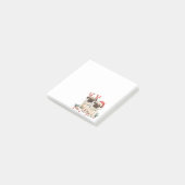 Weihnachts-Mops-Hunde Post-it Klebezettel (angewinkelt)
