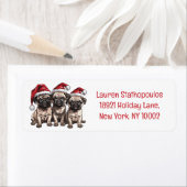 Weihnachts-Mops Hunde Santa (Insitu)