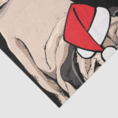 Weihnachts-Mops | Hundebüt Seidenpapier (Ausschnitt)