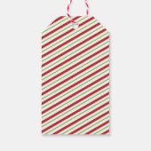 Weihnachts-Mops in Weihnachtsmannmütze mit Weihnac Geschenkanhänger (Rückseite)