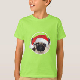 Weihnachts-Mops - Kids' Basic T - Shirt