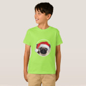 Weihnachts-Mops - Kids' Basic T - Shirt (Vorne ganz)