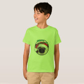 Weihnachts-Mops - Kids' Basic T - Shirt (Vorne ganz)