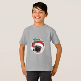 Weihnachts-Mops - Kids' Basic T - Shirt