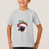 Weihnachts-Mops - Kids' Basic T - Shirt (Vorderseite)