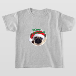 Weihnachts-Mops - Kids' Basic T - Shirt