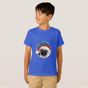 Weihnachts-Mops - Kids' Basic T - Shirt