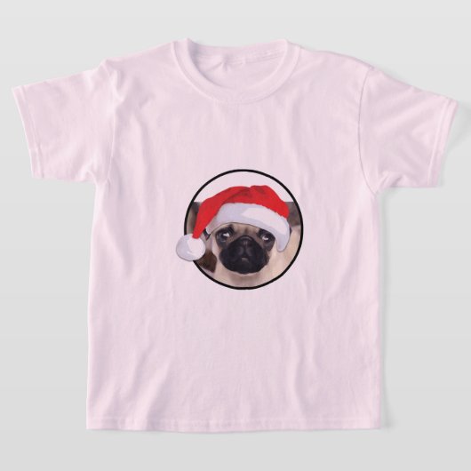 Weihnachts-Mops - Kids' Basic T - Shirt (Ablage )