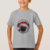 Weihnachts-Mops - Kids' Basic T - Shirt (Vorderseite)