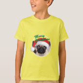 Weihnachts-Mops - Kids' Basic T - Shirt (Vorderseite)