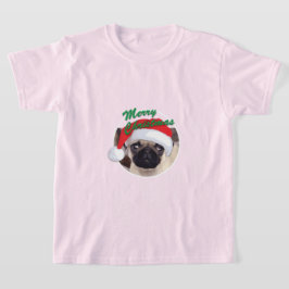 Weihnachts-Mops - Kids' Basic T - Shirt