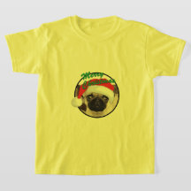 Weihnachts-Mops - Kids' Basic T - Shirt