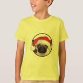 Weihnachts-Mops - Kids' Basic T - Shirt (Vorderseite)