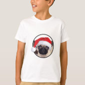 Weihnachts-Mops - Kids' Basic T - Shirt (Vorderseite)