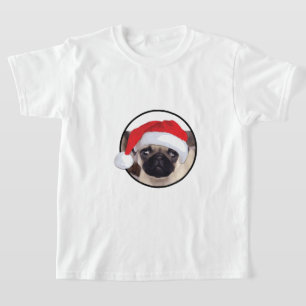 Weihnachts-Mops - Kids' Basic T - Shirt