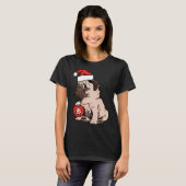 Weihnachts-Mops Klassischer T - Shirt 168 (Vorne ganz)