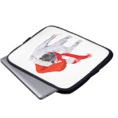 Weihnachts-Mops Laptopschutzhülle (Vorne Knopf)