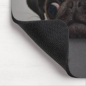 Weihnachts-Mops Mousepad (Ecke)