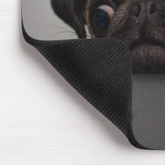 Weihnachts-Mops Mousepad (Ecke)