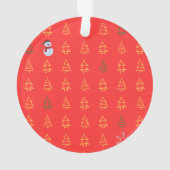 Weihnachts-Mops Ornament (Rückseite)