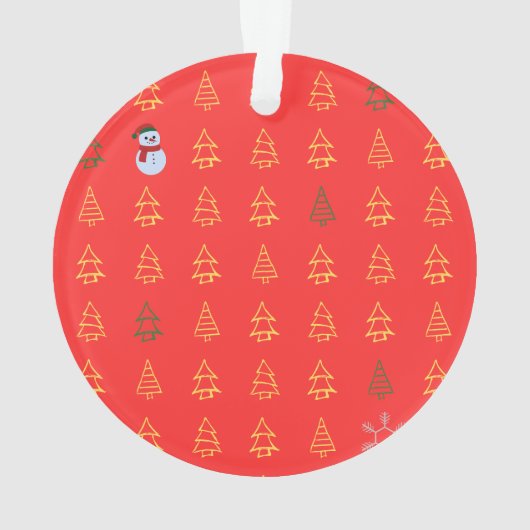 Weihnachts-Mops Ornament (Rückseite)