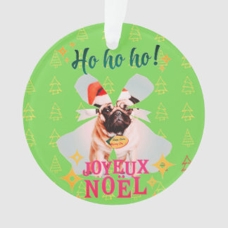 Weihnachts-Mops Ornament