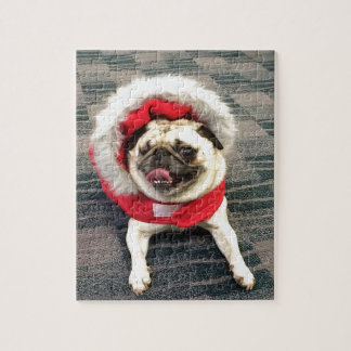 Weihnachts-Mops Puzzle