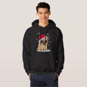 Weihnachts-Mops (rot) Klassischer T - Shirt 271 (Vorne ganz)