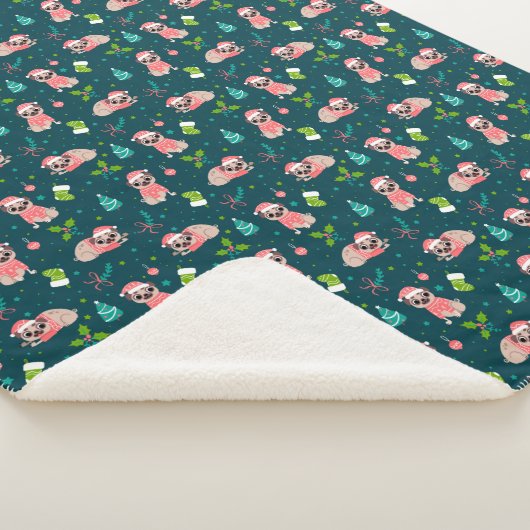 Weihnachts-Mops Sherpadecke (3/4)