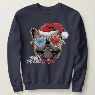 Weihnachts-Mops Sweatshirt