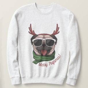 Weihnachts-Mops Sweatshirt