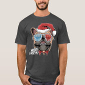 Weihnachts-Mops T-Shirt (Vorderseite)