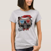 Weihnachts-Mops T-Shirt (Vorderseite)