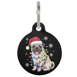 Weihnachts-Mops Weihnachten Weihnachten Weihnachte Haustiermarke