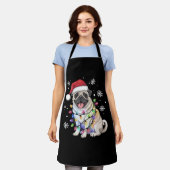 Weihnachts-Mops Weihnachten Weihnachten Weihnachte Schürze (Getragen)