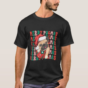 Weihnachts-Möpse Frohe Pugmas Santa Lebkuchen Cos T-Shirt