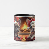 Weihnachts-Möpse Tasse (Zentrum)