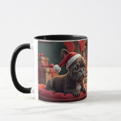 Weihnachts-Möpse Tasse (Links)