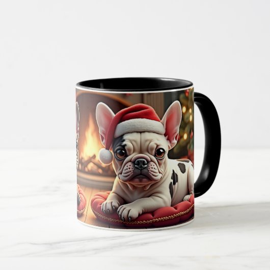Weihnachts-Möpse Tasse (VorderseiteRechts)
