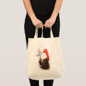 Weihnachts-Mopsetasche Tragetasche (Vorderseite (Produkt))