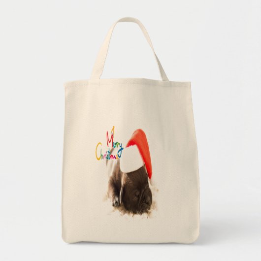 Weihnachts-Mopsetasche Tragetasche (Vorne)