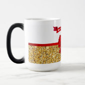 Weihnachts-Morphing-Tasse/Roter Bow Verwandlungstasse (Links)