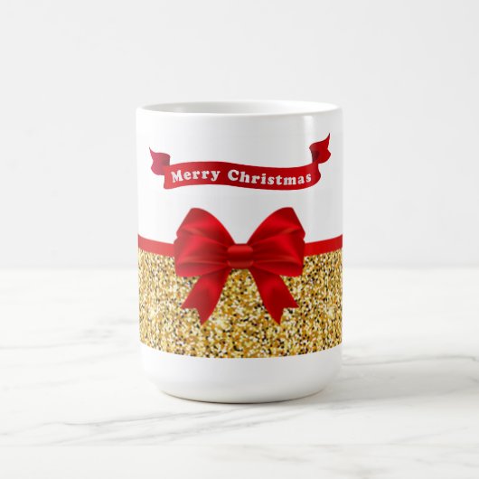 Weihnachts-Morphing-Tasse/Roter Bow Verwandlungstasse (Zentrum)