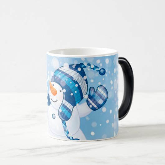 Weihnachts-Morphing-Tasse/Schneemann Verwandlungstasse (VorderseiteRechts)