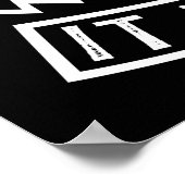 Weihnachts-Motorrad Santa Claus Biker Vater Bike Poster (Ecke)