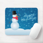 Weihnachts-Mousepad/Happy Holidays Snowman Mousepad (Mit Mouse)