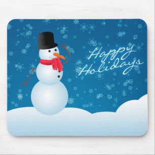 Weihnachts-Mousepad/Happy Holidays Snowman Mousepad